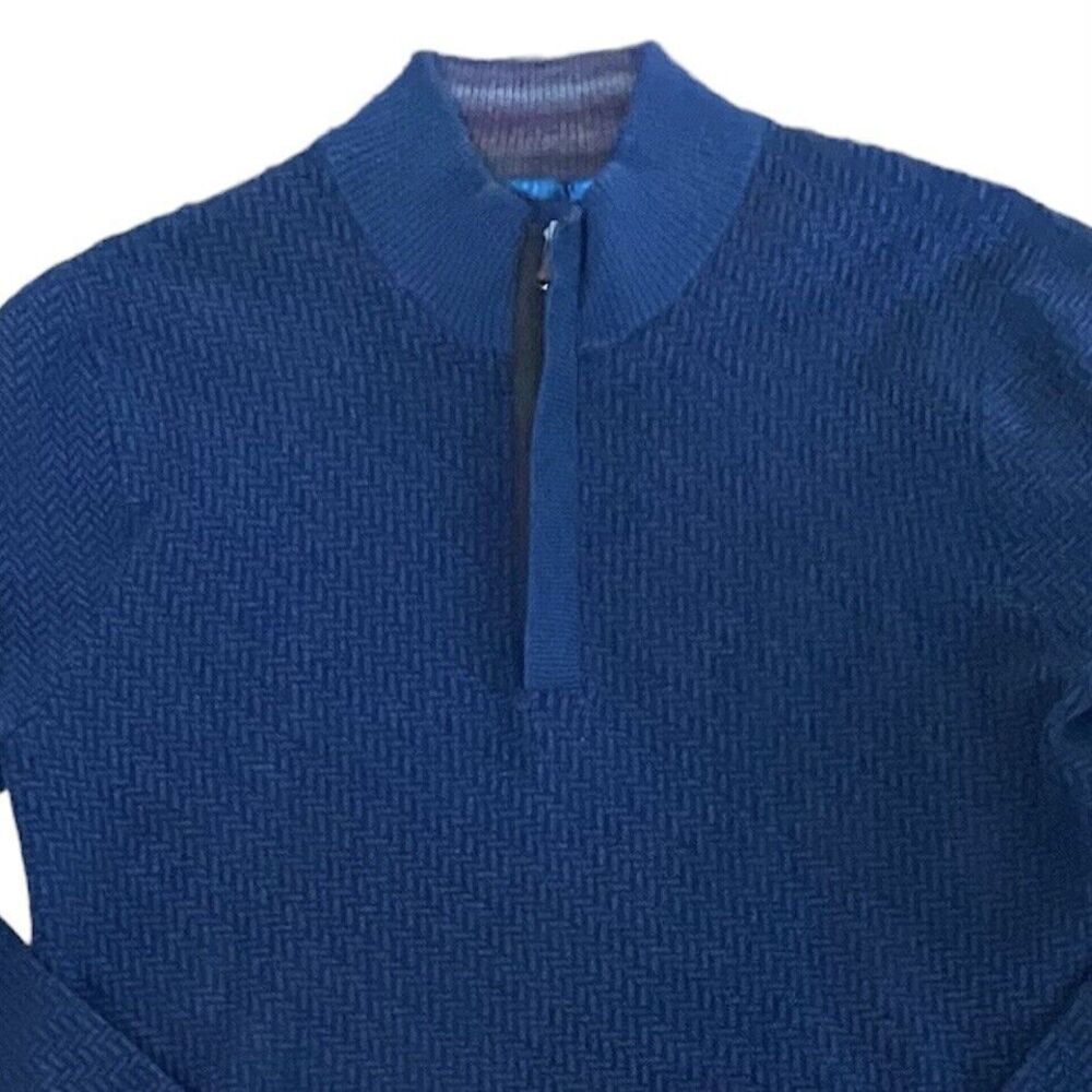 Robert Graham 1/4‎ Zip Sweater Brennand Knit Pullover